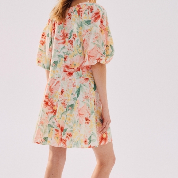 H&M Floral Flared Skirt Dress - Size M - Picture 4 of 7